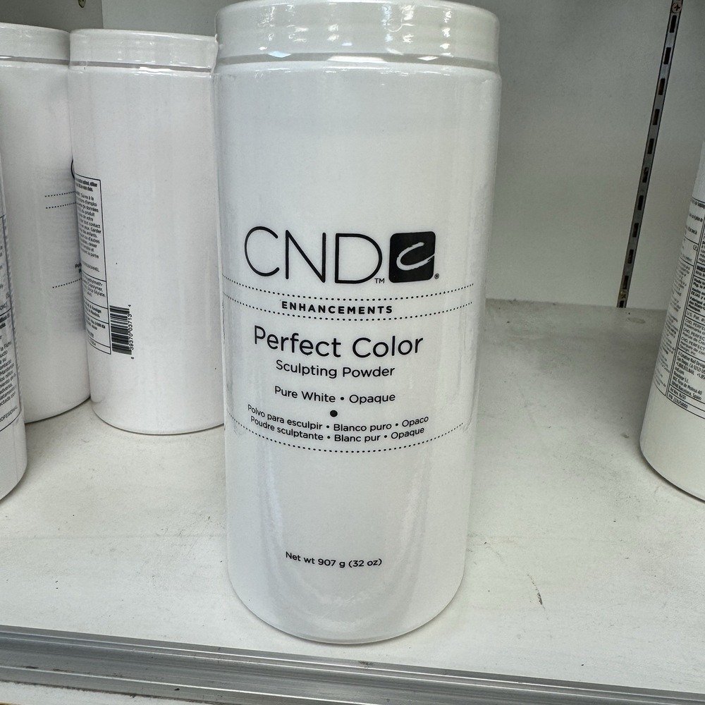 CND Enhancement Acrylic Perfect Color ‎ Sculpting Powder- Pure White - 32 oz -
